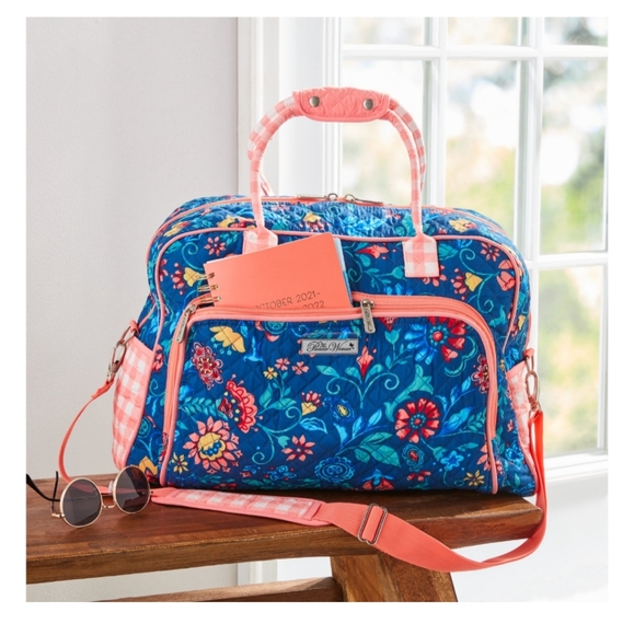 🤑Pioneer Woman Quilted MAZIE Weekender Bag 18.5" x 13.25" - Picture 3 of 10